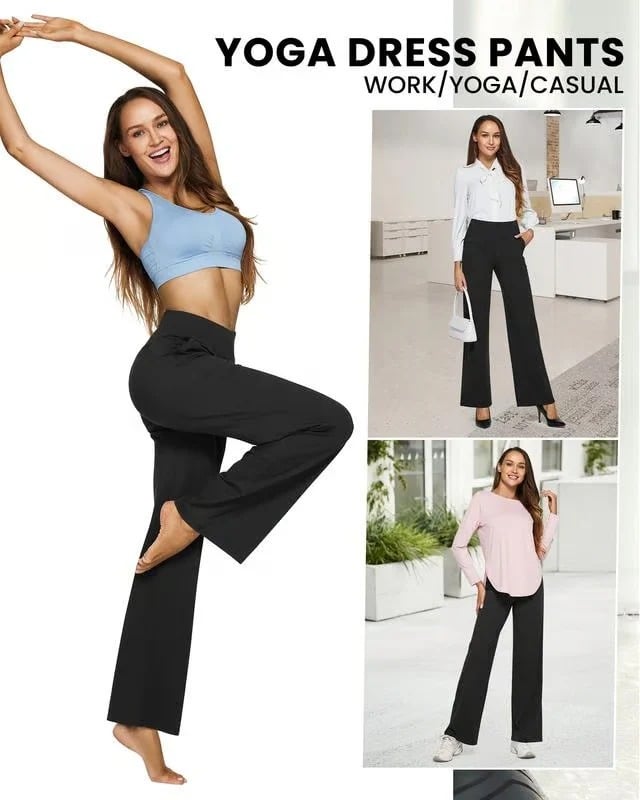 🌞Summer Hot Sale🔥Loose High-Waist Business Casual Pants Yoga Pants