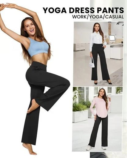 🌞Summer Hot Sale🔥Loose High-Waist Business Casual Pants Yoga Pants