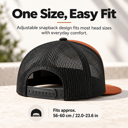 Unisex Printed Cross 'Jesus Saved' Flat Bill Trucker Hat - Color Block, Breathable Mesh