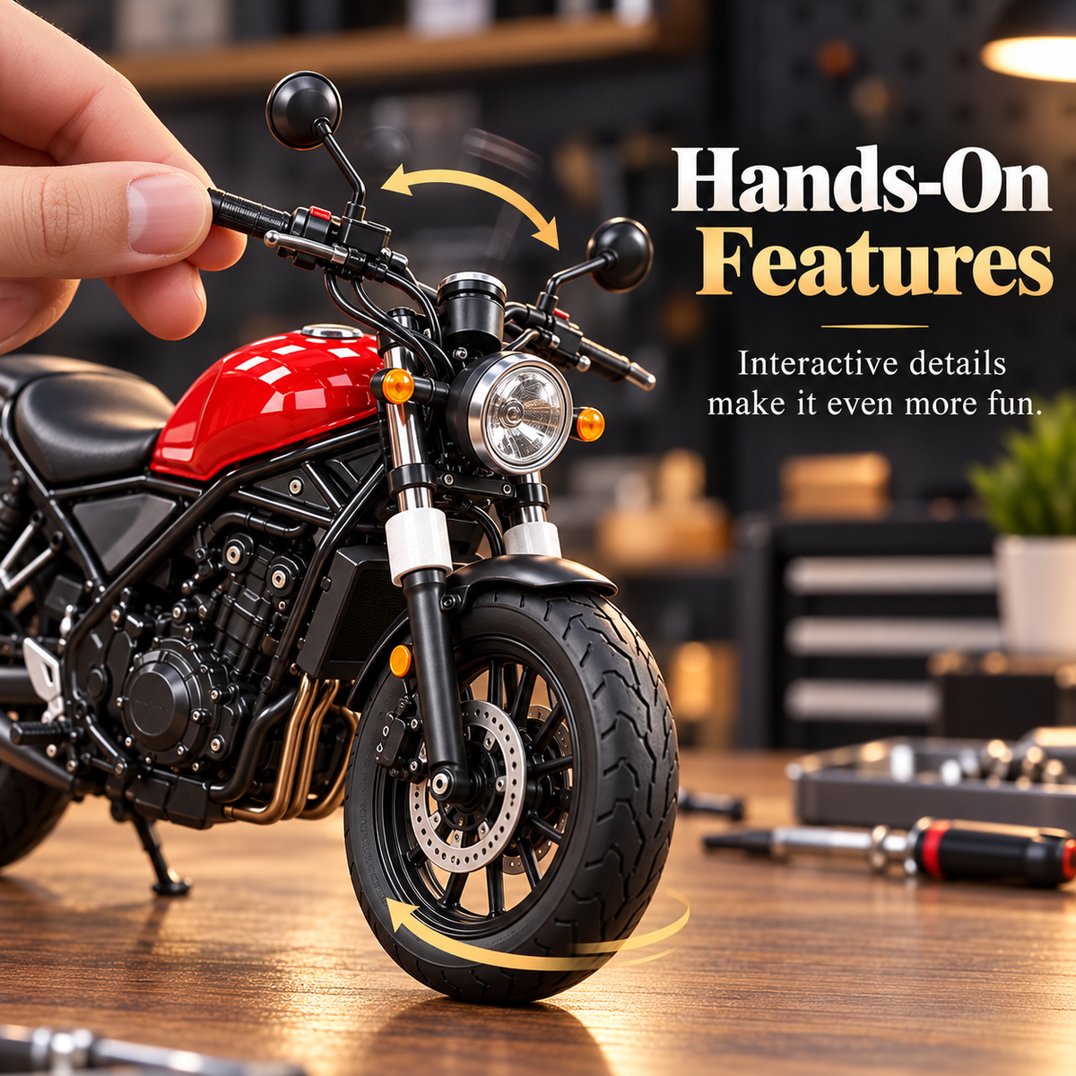 Vintage Motorcycle Collectible Model
