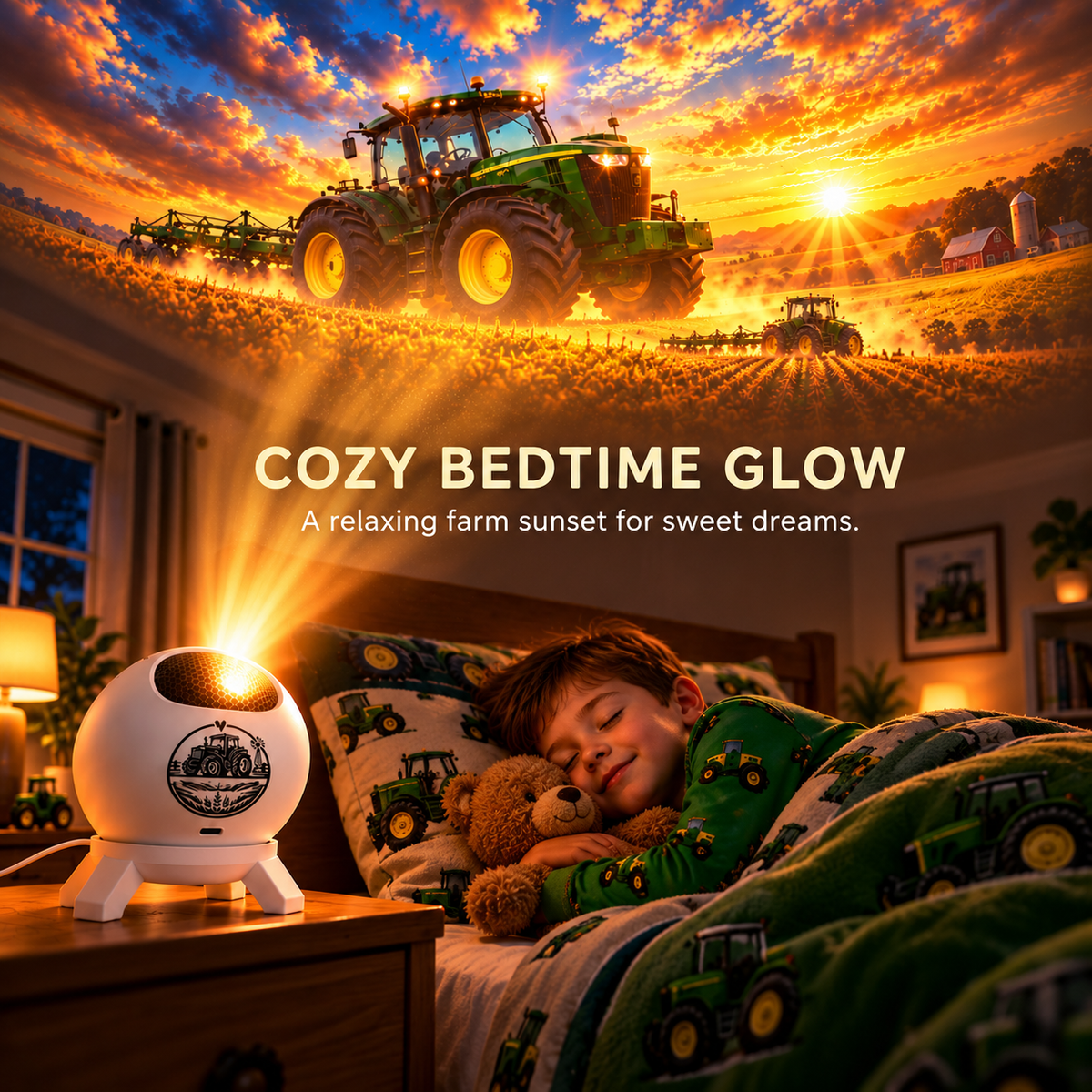 🚜 Tractor & Farm Scene Room Projector – Wall & Ceiling Décor for Tractor Lovers