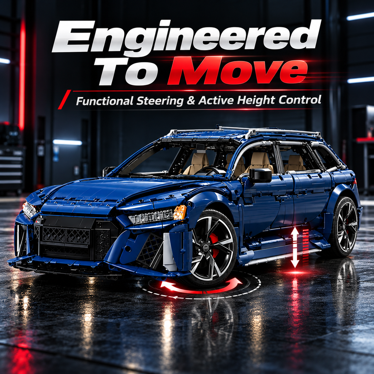 🚘 Sport Wagon Collector Model – Opening Doors & Hood