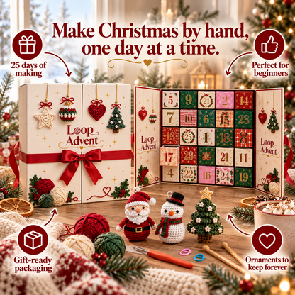 2026 Crocheted Christmas Advent Calendar: Limited Edition Trendy Collectible
