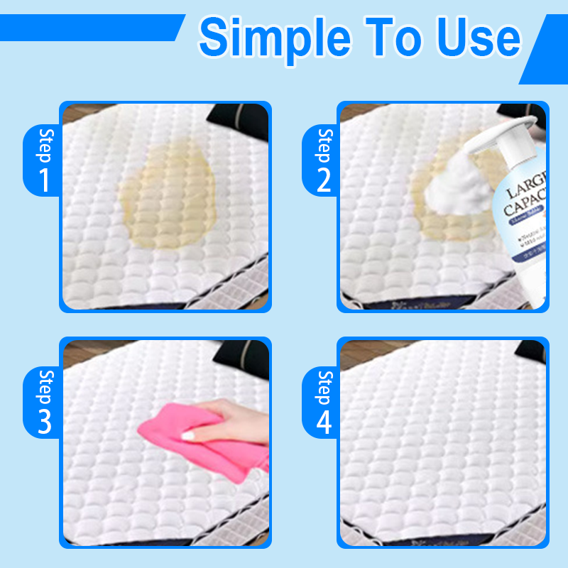 Ultra-Strength Mattress Stain Remover ✨ Instant Yellow Stain & Odor Eliminator for Beds 🛏️🧼