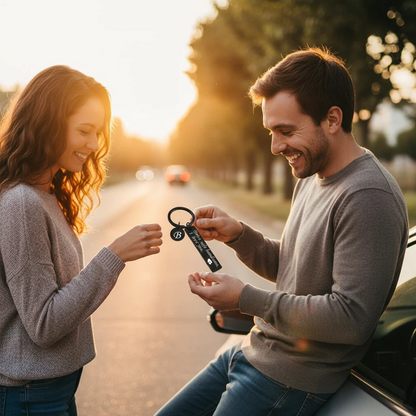 A–Z Initial Engraved Key Ring