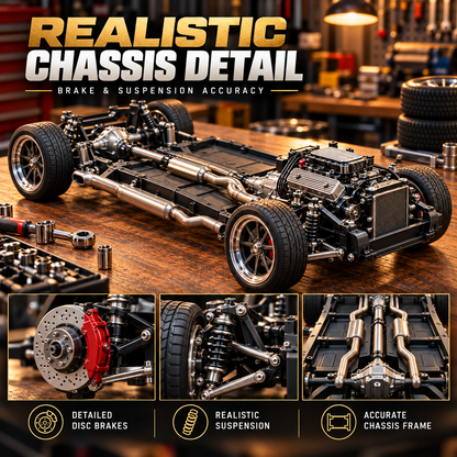 🏎️ 1967-Inspired GT500 Fastback DIY Model Car Kit – Build & Display
