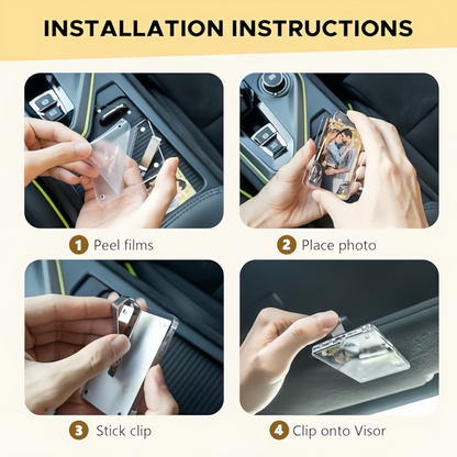 📸 Magnetic Acrylic Car Photo Holder — Make Every Drive Unforgettable