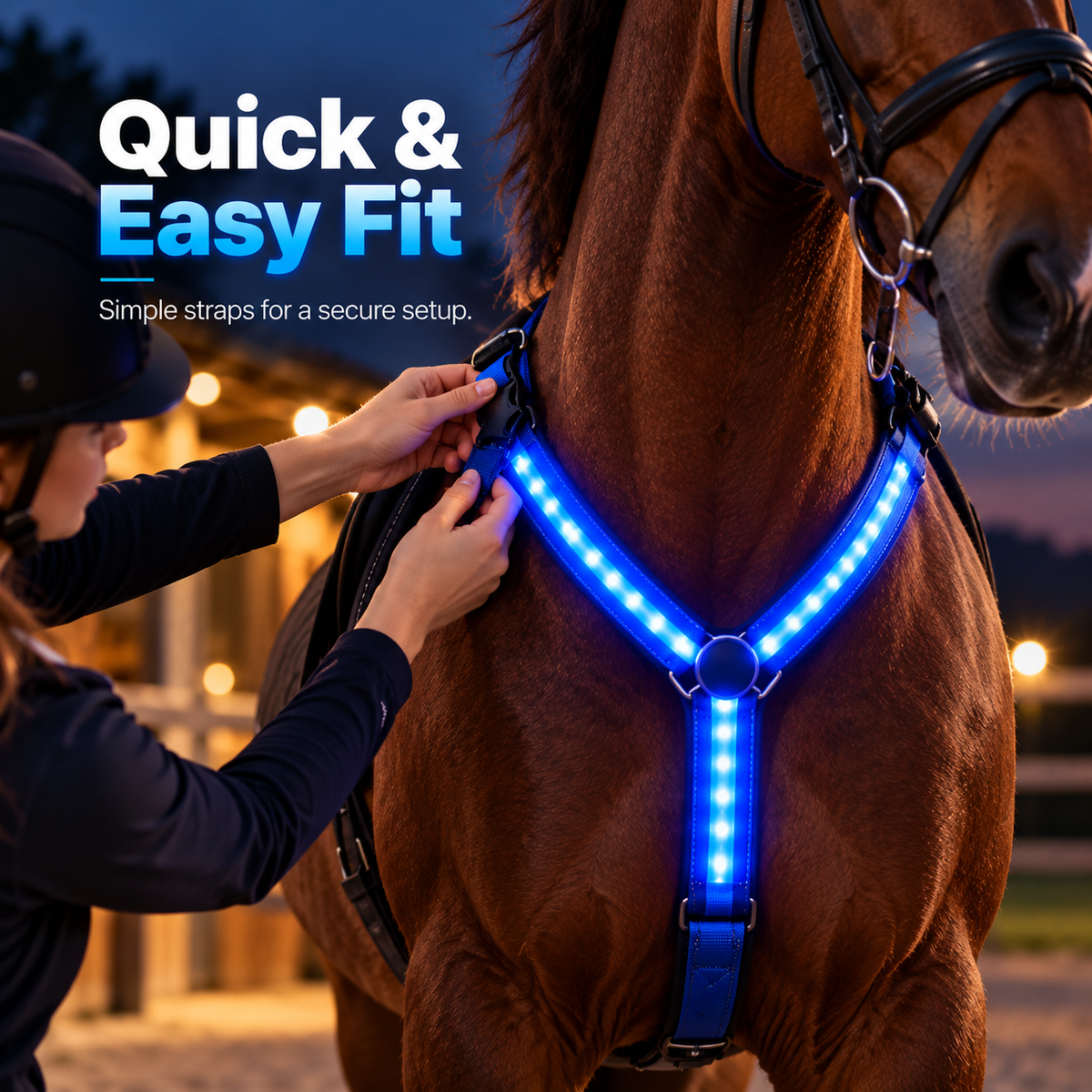 Light Up Every RideLED Horse Riding Visibility Light Set