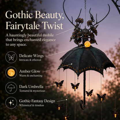 Gothic Fairy Umbrella Hanging Mobile