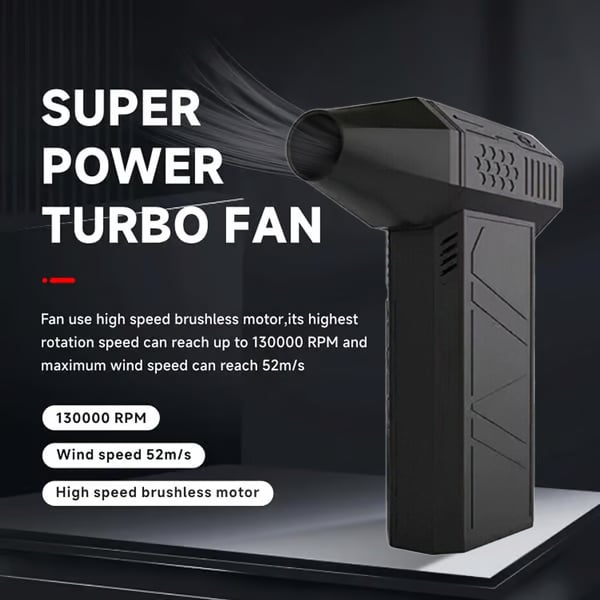 🔥2026 Hot Sale⏰Ultra-Powerful 4-Speed Adjustable Turbo Blow Jet Fan