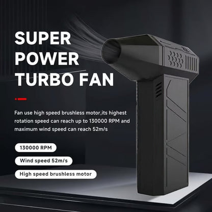 🔥2026 Hot Sale⏰Ultra-Powerful 4-Speed Adjustable Turbo Blow Jet Fan