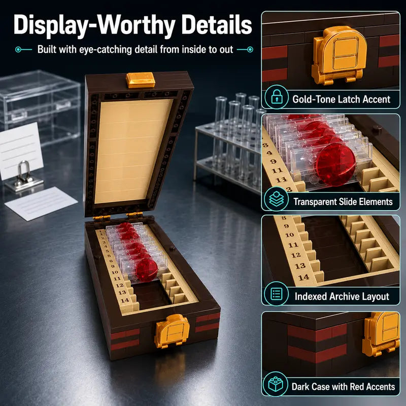 Blood Slide Trophy Box Building Block Set – Dark Crime Collectible 🩸