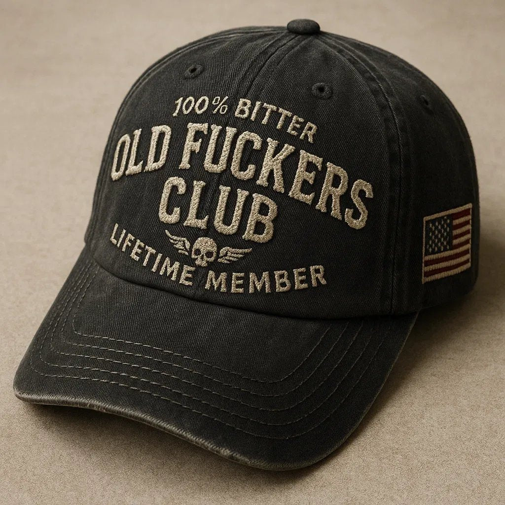 🔥 BUY 2 GET 1 FREE🧢 Own Your Attitude! Vintage 'Old F*ckers Club' Hat 😎🔥 Perfect Gag Gift with Bold Style! 🎁