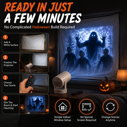 Halloween window projector