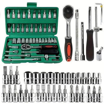 ⏰Christmas Limited-Time Offer🎄46pcs Car Repair Machinery Tools Set