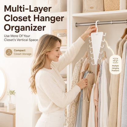 Multi-Layer Closet Hanger Organizer
