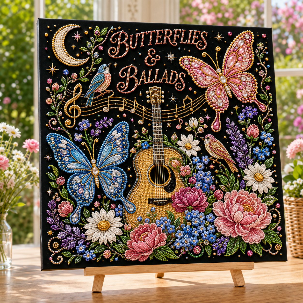 🎤 Premium 3D Pearl Dolly Country Music Tribute Art Kit | Luxury Flocked Canvas with Scratch-Resistant Non-Fading Acrylic Resin Pearls & Faceted Drills DIY Keepsake Decor 💎✨