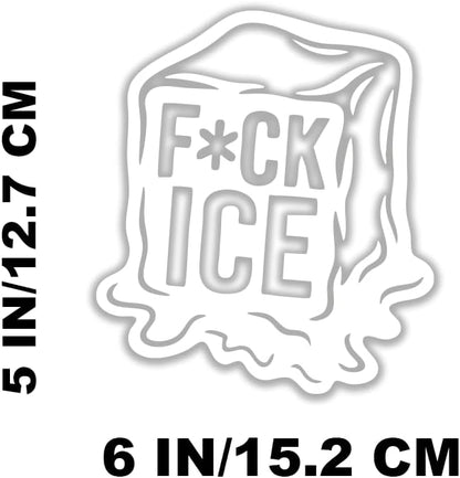 F*ck Ice Vinyl Decal Stickers for Cars Laptop Skateboard Wall Decor UV Resistant