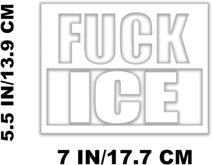 F*ck Ice Vinyl Decal Stickers for Cars Laptop Skateboard Wall Decor UV Resistant