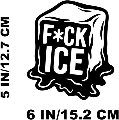 F*ck Ice Vinyl Decal Stickers for Cars Laptop Skateboard Wall Decor UV Resistant