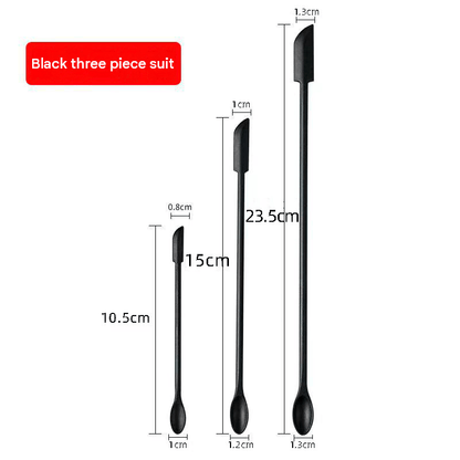 3PCS Silicone Makeup Spatula Mini Cosmetic Scoop