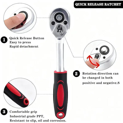 ⏰Christmas Limited-Time Offer🎄46pcs Car Repair Machinery Tools Set