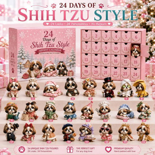 ⏰Limited Stock 50% OFF - 🎀24 Days of Shih Tzu Style Advent Calendar – 24 Unique Shih Tzu Collectibles ✨🐾