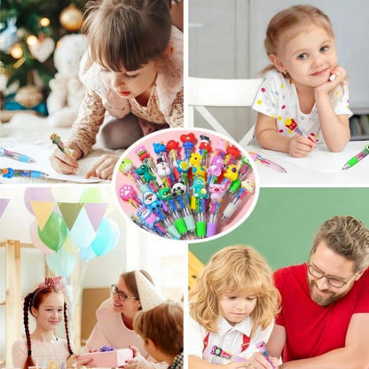 ⏰Last Batch Selling Fast!Hot 49% OFF!💖20Pcs Mini Multicolor Pens in One 4-in-1 Cute Pens Bulk for Kids