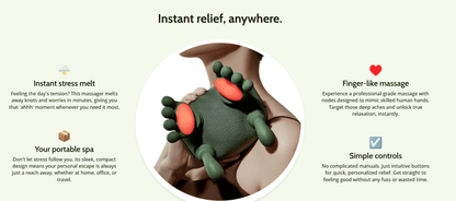 3D Shiatsu Neck & Shoulder Massager with Soothing Heat