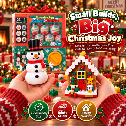 🎄🎅 2026 Christmas Capsule Building Blocks, Surprise Mini Building Set 🎁