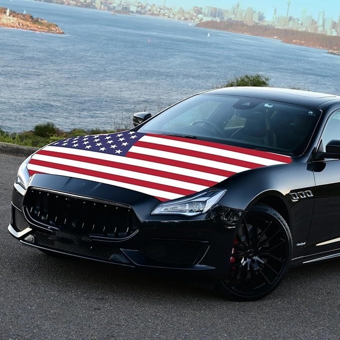 🎁🎉Only $29.9 This Week🌟🎉US Independence Day Car Hood Cover