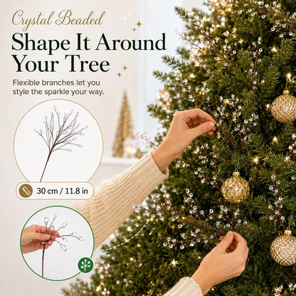 Crystal Beaded Christmas Tree Garland