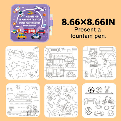 🖼️Beginner-Friendly- 🎨Toddler Watercolor Coloring & Doodle Book - A Fun, Mess-Free Creative Activity