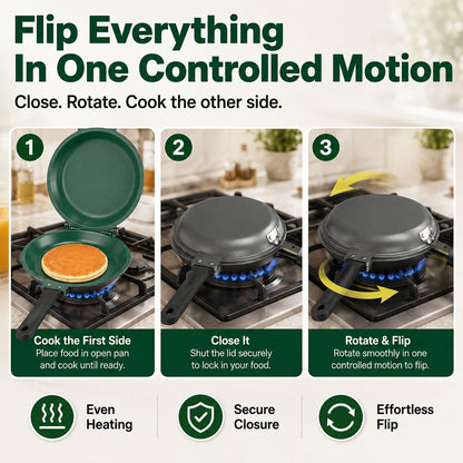 Double-Sided Nonstick Frying Pan