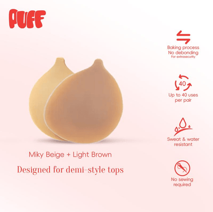 49% OFF This Week Promotions--Push-up Sticky Bra – Waterproof & Sweat-proof, Portable, Reusable, Washable, Essential for Travel Women's Wear with Storage Board & Replaceable Adhesive Pads