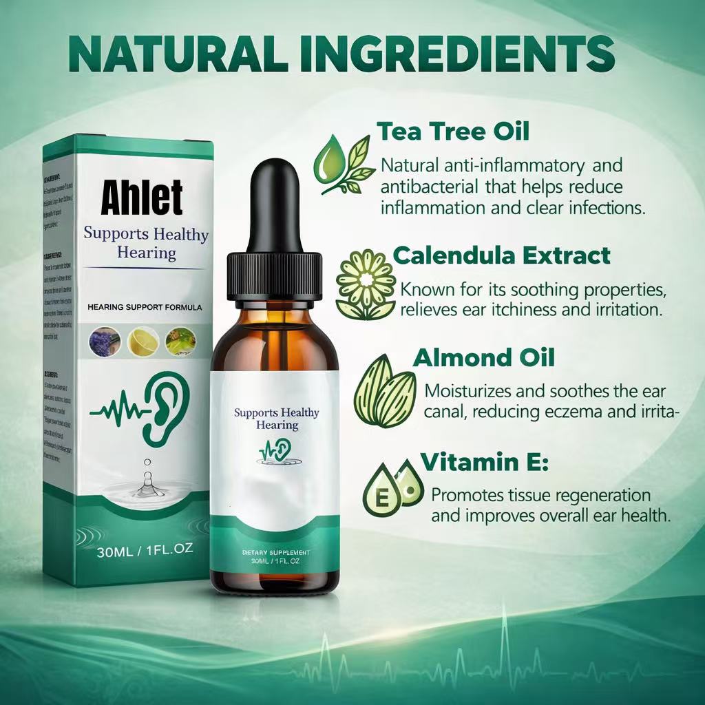Ahlet Tinnitus Ear Drops for Clear Ears and Ultimate Comfort – Unlock Instant Relief from Tinnitus and Ear Discomfort🎶