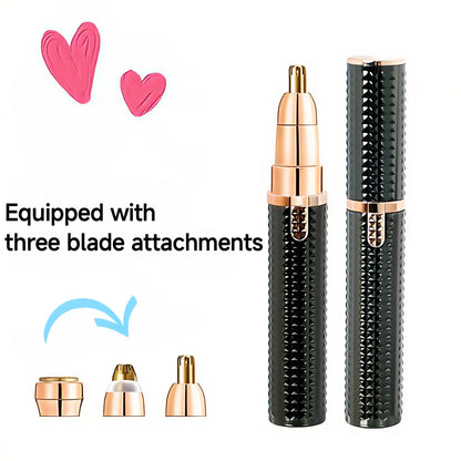 Women's Rechargeable 3-in-1 Facial Hair Trimmer