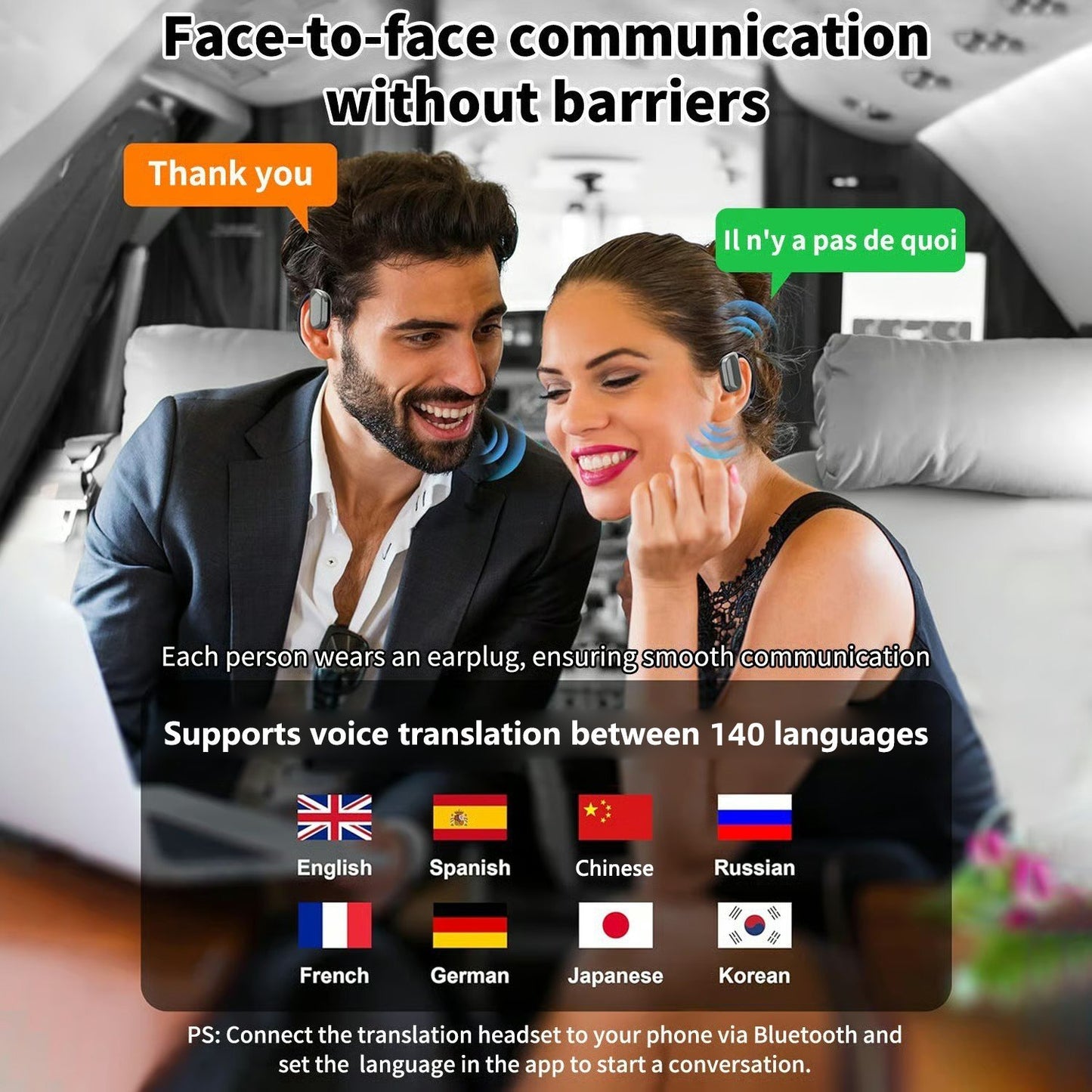 🏆#1 Bestseller ⏰49% Off -AI Translation Wireless OWS Bluetooth 5.4 Headphones (Compatible with iOS and Android)