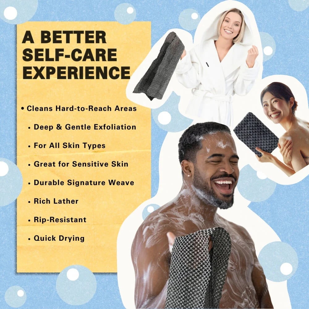 Exfoliating Antibacterial Shower Towel🧼