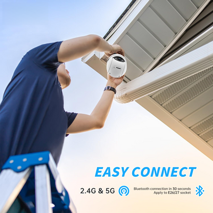 360° Light Bulb Security Camera – Wireless AI Home Surveillance System