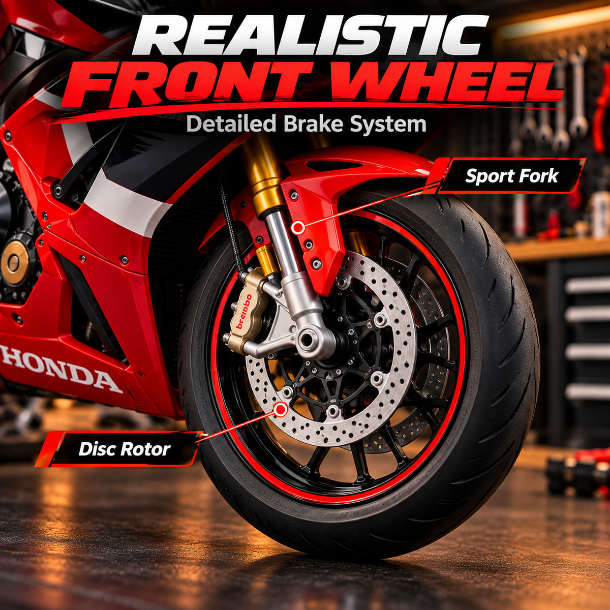🏁 DIY Racing Motorcycle Model Kit – Build Your Own Racing Legend