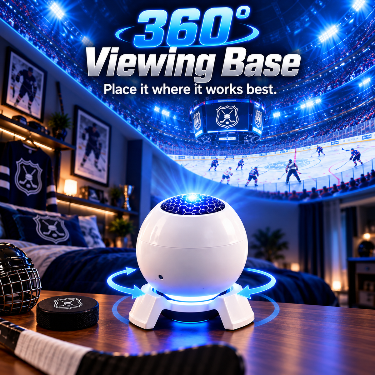 Hockey Stadium Room Projector – Bring the Rink Home ⭐