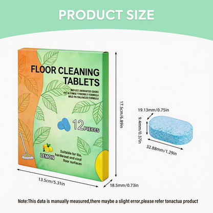 Efficient Floor Cleaning Tablets: Multi-Surface Solution (Lemon Scent)