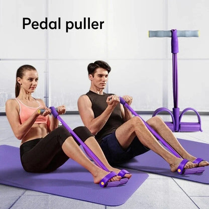 🔥First 300 Customers: Only $23.99!!!!💥21 Fitness Resistance Bands-4 Tube Pedal Ankle Puller