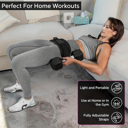 Adjustable Hip Thrust Belt for Dumbbells