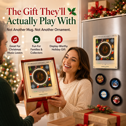 Christmas refrigerator magnet NFC sensing