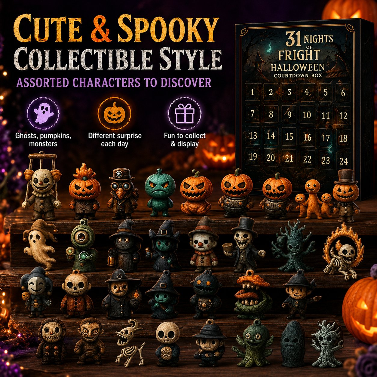 31 Nights of Fright Halloween Countdown Box