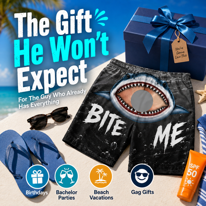 Shark Bite “Bite Me” Swim Trunks