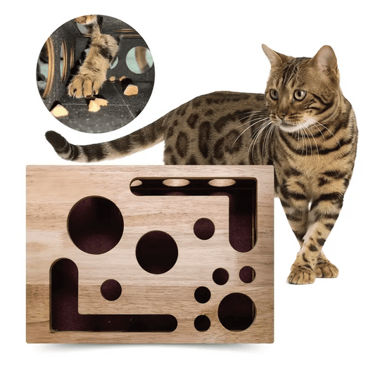 🎁😻✨Cat Scratch Puzzle Enrichment Box: Nail File Stress Free Alternative to Clippers and Grinders