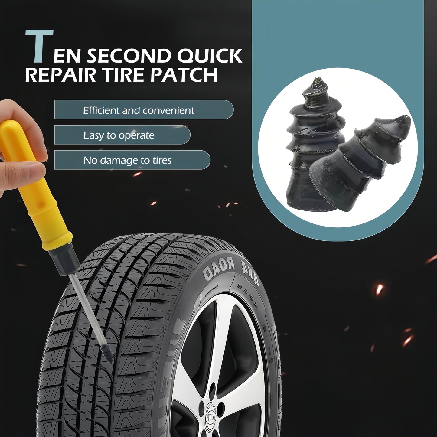 Fix a Flat Tire in 30 Seconds — No Tools. No Tow Truck. No Repair Shop.